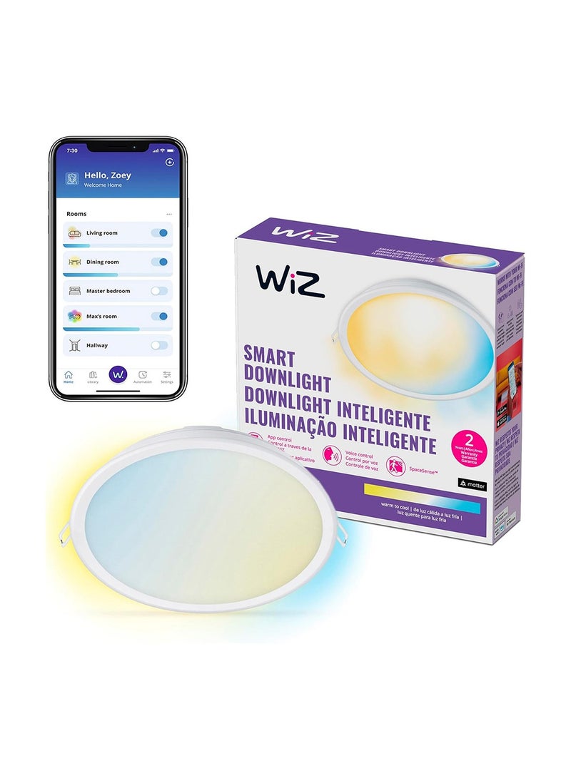 WiZ Downlight Wi-Fi BLE Tunable Whites/24W RD8" D200/827-65 - Image 1